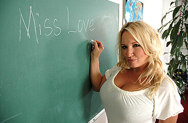 Rachel Love in Rachel Love fucking in the classroom with her high heels episode